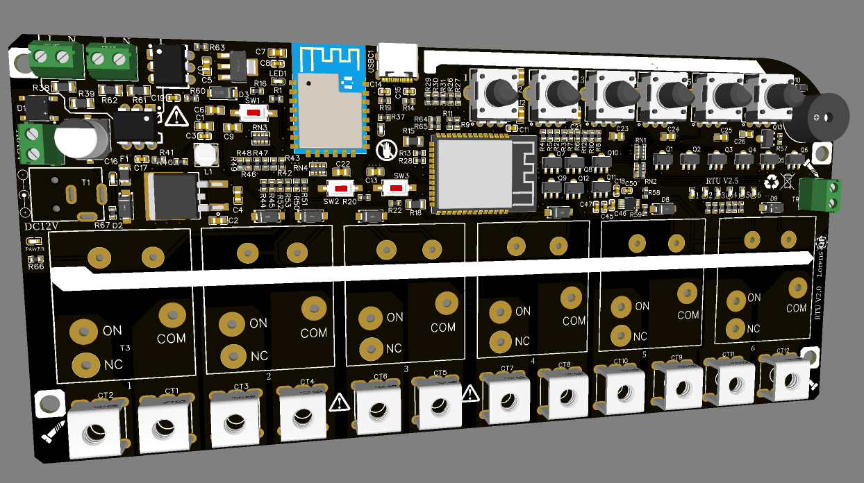 Tarjeta RTU de control multicanal